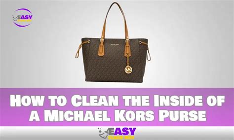 how to clean inside of michael kors purse|Michael Kors renew and protect.